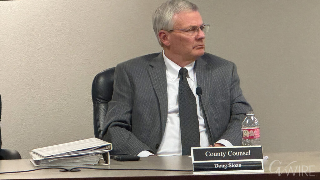 Fresno County Counsel Douglas Sloan at Fresno COG meeting