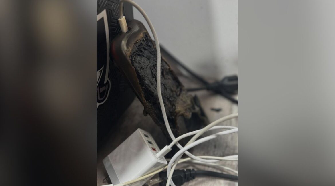 Fresno firefighters responded to a reported house fire Tuesday, Jan. 6, 2026, afternoon and determined smoke inside a home was caused by a malfunctioning cell phone left charging, officials said. (Fresno FD)
