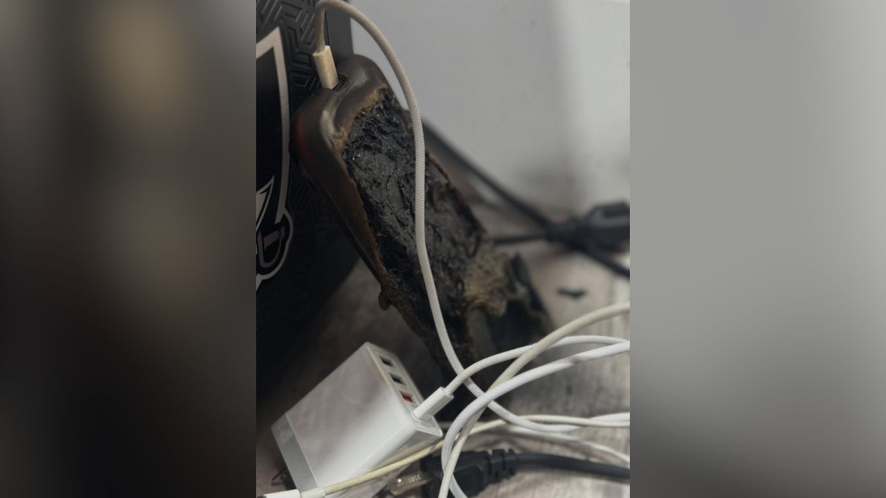 Fresno firefighters responded to a reported house fire Tuesday, Jan. 6, 2026, afternoon and determined smoke inside a home was caused by a malfunctioning cell phone left charging, officials said. (Fresno FD)