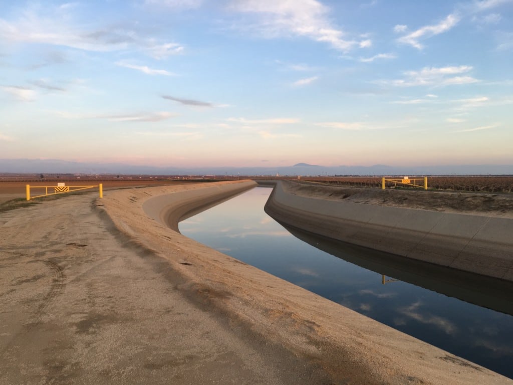 Image of the Friant-Kern Canal with Bear Mountain in the background