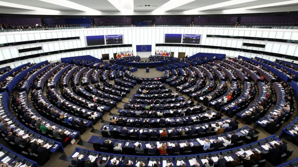 General view of a plenary room of the European Parliament ahead of European Union High Representative for Foreign Affairs and Security Policy and European Commission Vice-President Kaja Kallas' address on territorial integrity and sovereignty of Greenland and the Kingdom of Denmark, in Strasbourg, France January 20, 2026. (Reuters File)
