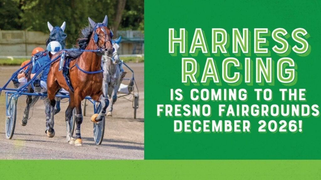Harness racing will return to Fresno for the first time in a century under a new agreement, the Big Fresno Fair announced on Friday, Jan. 23, 2026. (Big Fresno Fair)