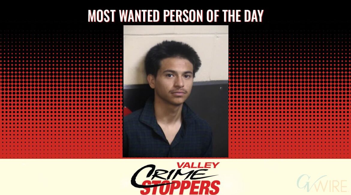Joseph Jacob Domingue is Valley Crime Stoppers' Most Wanted Person of the Day for Jan 24, 2026. (Valley Crimes Stoppers)