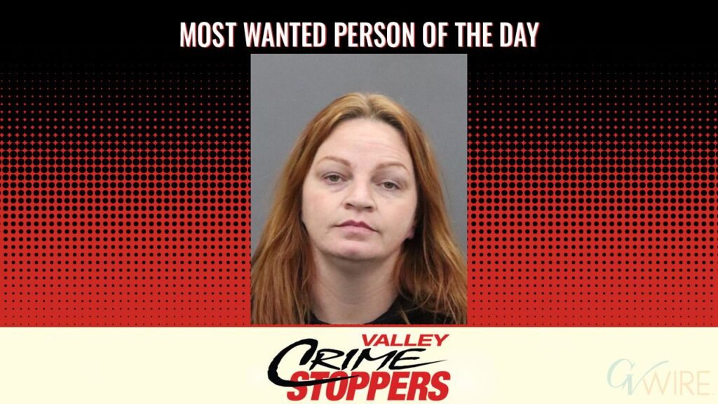 Kimberly Ann Presley is Valley Crime Stoppers' Most Wanted Person of the Day for Jan 27, 2026. (Valley Crimes Stoppers)