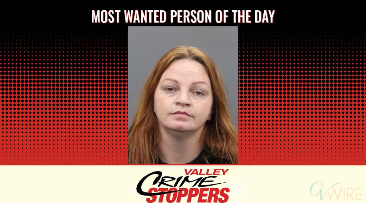 Kimberly Ann Presley is Valley Crime Stoppers' Most Wanted Person of the Day for Jan 27, 2026. (Valley Crimes Stoppers)