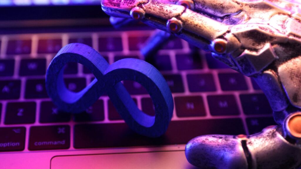 Meta logo is seen in this illustration taken June 18, 2025. (Reuters/Dado Ruvic/Illustration)