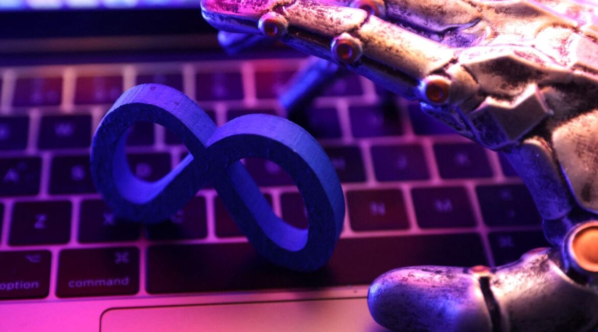 Meta logo is seen in this illustration taken June 18, 2025. (Reuters/Dado Ruvic/Illustration)