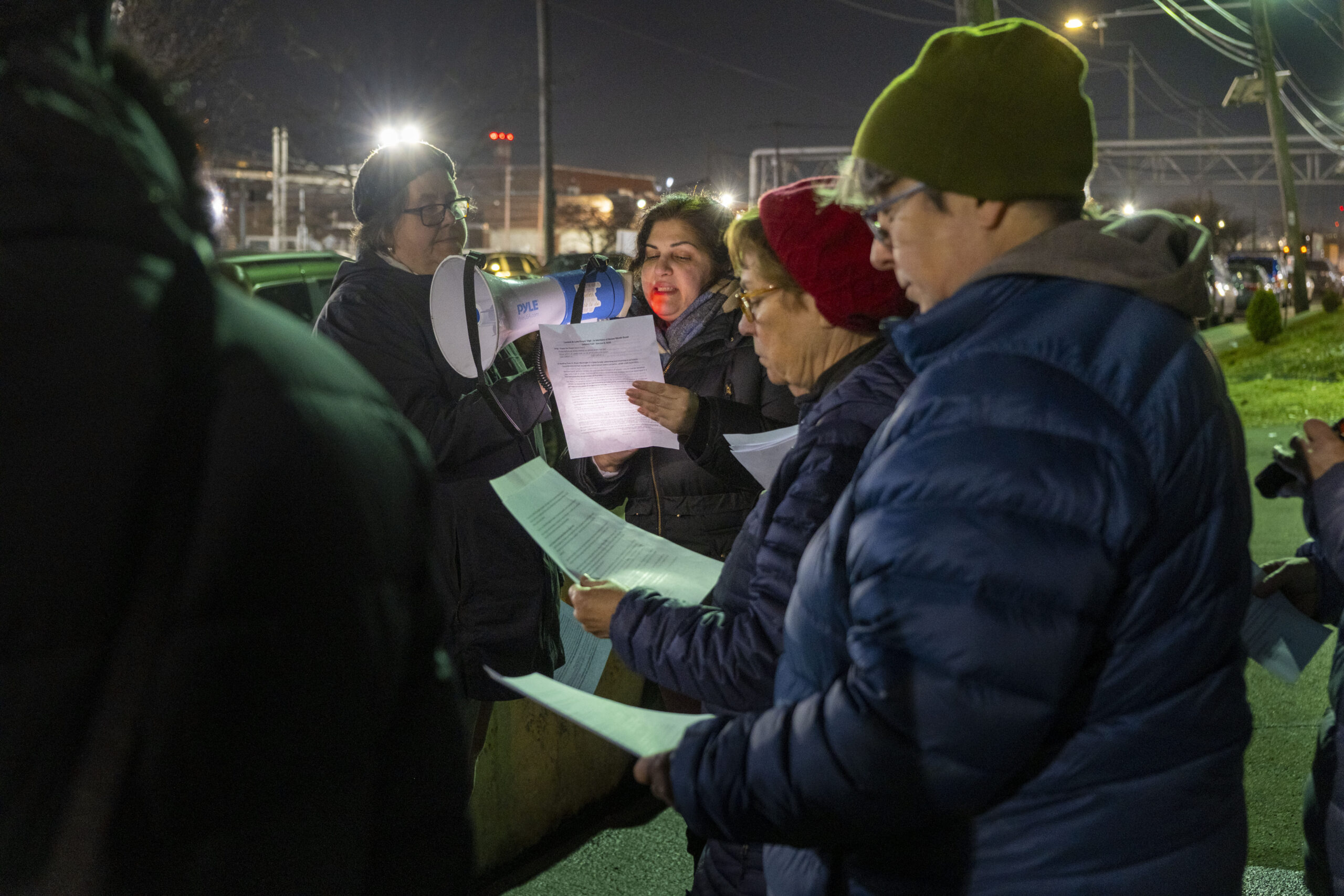 A vigil is held after the death of Renee Good, who was shot and killed by a federal agent in Minnesota, outside the gates of the Delaney Hall immigration detention center in Newark, N.J., Jan. 8, 2026. Democratic lawmakers in New Jersey — emboldened by convincing wins in November — are poised to expand migrant rights, an effort seen as a defiant and proactive statement of principle in state with the country's second largest percentage of immigrants after California. (Dakota Santiago/ The New York Times)