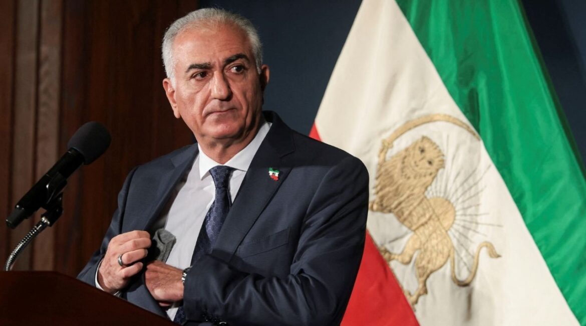 Reza Pahlavi, the son of Iran's last shah and an Iranian opposition figure, speaks during a press conference in Washington, D.C., U.S., January 16, 2026. (Reuters/Jonathan Ernst)
