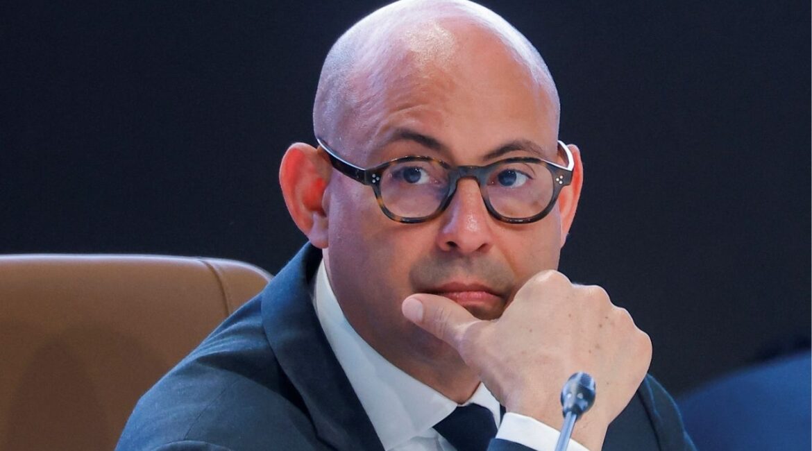 Simon Stiell, Executive Secretary of UNFCCC attends the United Nations climate change conference COP29 in Baku, Azerbaijan, November 18, 2024. (Reuters/Maxim Shemetov)