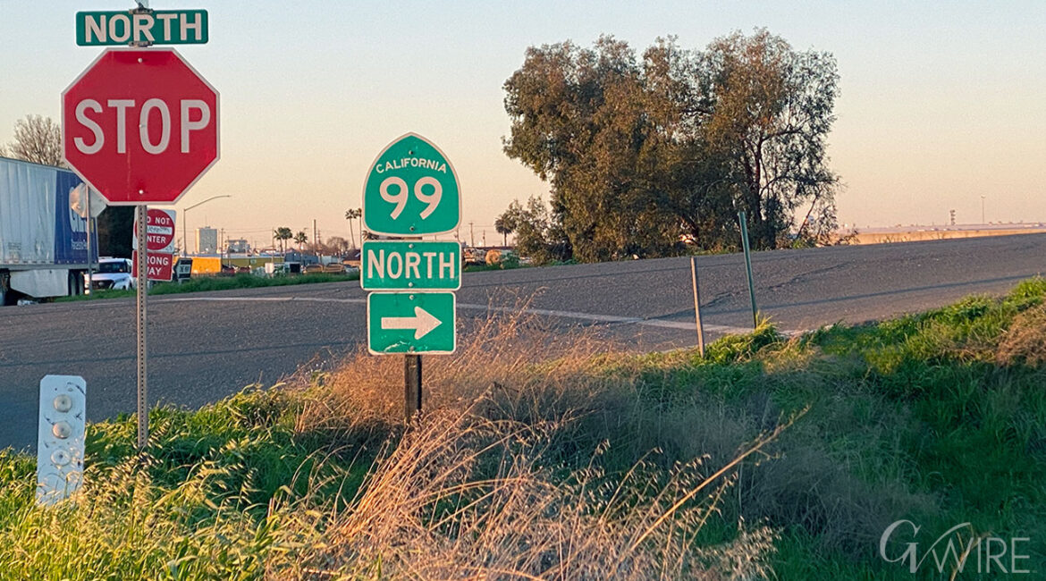 The Highway 99 onramp at North Avenue in Fresno