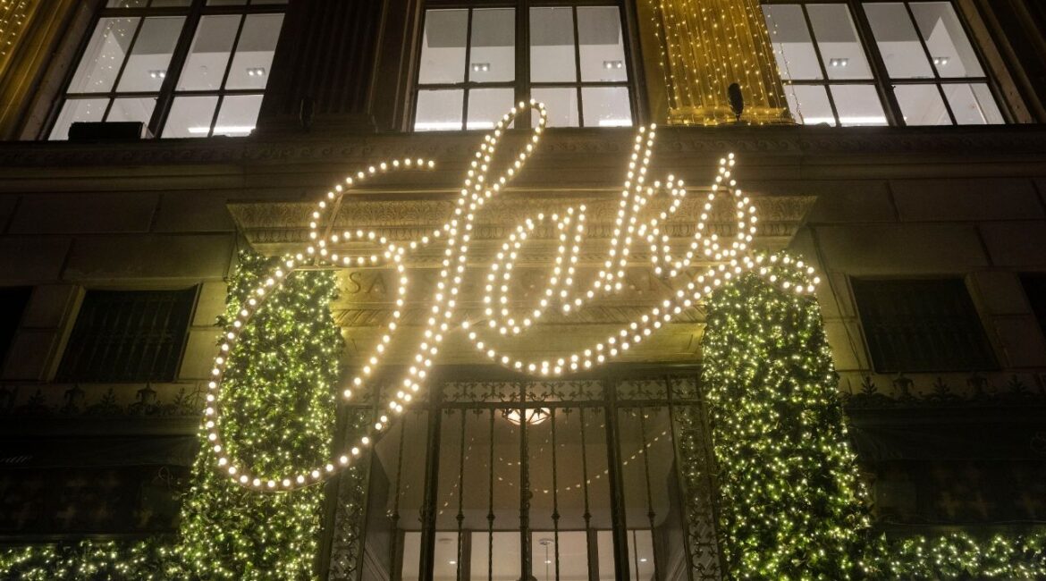 The Holiday windows at Saks Fifth Avenue in midtown Manhattan on Nov. 25, 2024. Saks Global, the company that owns Saks Fifth Avenue, Neiman Marcus and Bergdorf Goodman, filed for bankruptcy protection on Jan. 13, 2026, crumbling under billions of dollars in debt, a fraying relationship with vendors and lagging sales. (Hiroko Masuike/The New York Times)