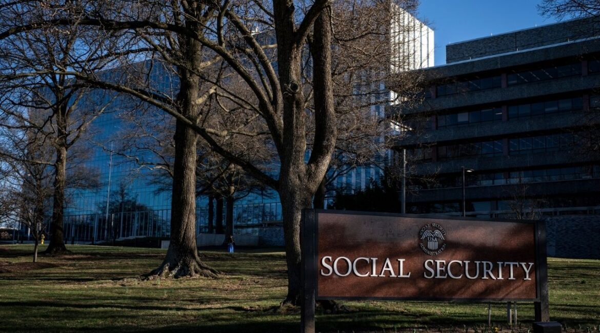 The Social Security Administration building in Woodlawn, Md., March 18, 2025. Employees with the Department of Government Efficiency who were detailed to the Social Security Administration in March 2025 shared sensitive data through a nonsecure third-party server, in violation of agency security policies, the Justice Department disclosed in a court filing. (Haiyun Jiang/The New York Times)