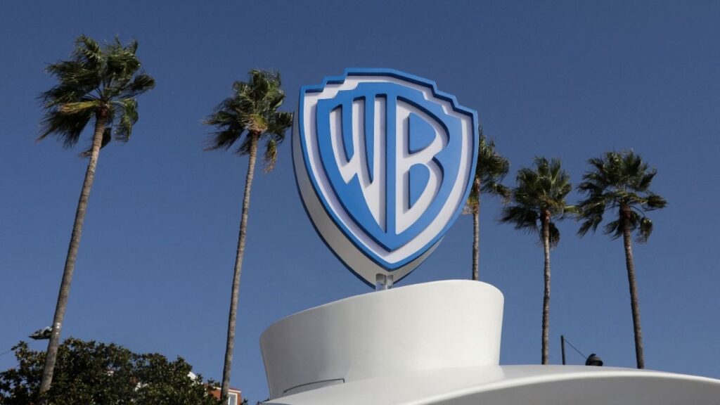 The Warner Bros logo is seen during the annual MIPCOM television program market in Cannes, France, October 14, 2019. (Reuters File)