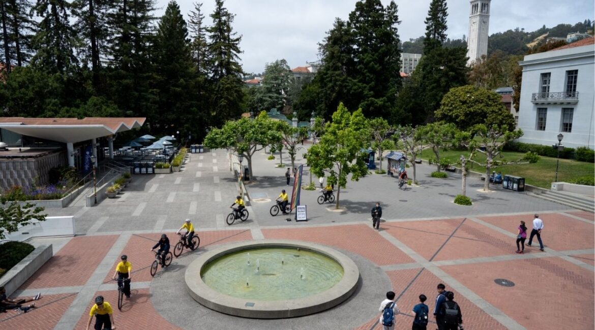 The campus of the University of California, Berkeley, on June 14, 2023. The University of California said on Jan. 8, 2026 that it had enrolled more than 301,000 students last semester, a record mark even as the Trump administration pursued a sweeping pressure campaign against the 10-campus system. (Marlena Sloss/The New York Times)