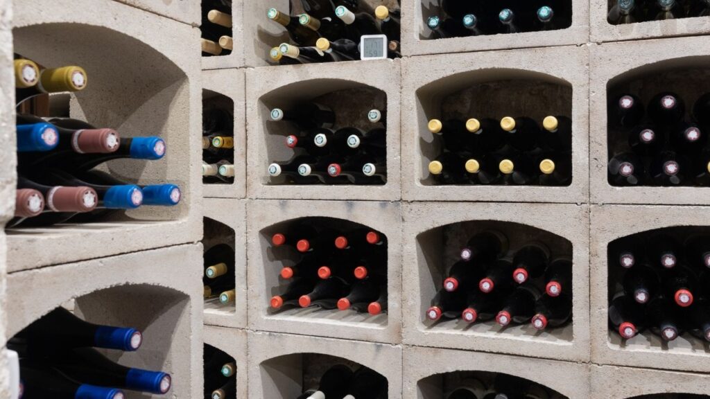 The cellar at a wine bar in Paris, April 10, 2025. President Donald Trump threatened on Jan. 19 to impose 200 percent tariffs on French wine, including Champagne, if President Emmanuel Macron declined to join his proposed “Board of Peace” for Gaza. (Violette Franchi/The New York Times)
