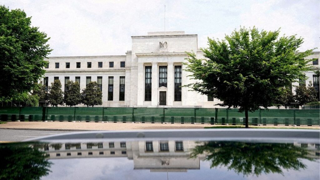 The exterior of the Marriner S. Eccles Federal Reserve Board building is seen in Washington, D.C., U.S., June 14, 2022. (Reuters File)
