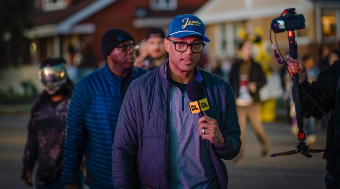 The former CNN anchor reports from a demonstration in Broadview, Ill., on Oct. 12, 2025. Lemon was arrested on Jan. 29 on charges that he violated federal law during a protest at a church in St. Paul, Minn., his lawyer said, in a case rejected last week by a magistrate judge; Lemon has said he was simply reporting as a journalist when he entered the Cities Church on Jan. 18 to observe a demonstration. (Jamie Kelter Davis/The New York Times)