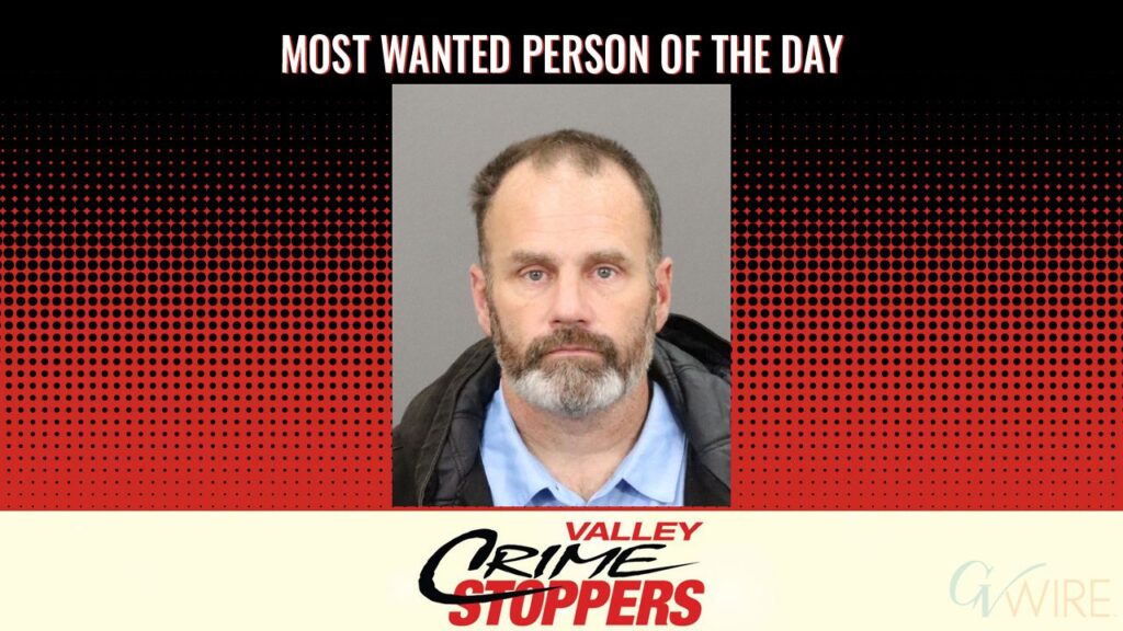Timothy Allen James is Valley Crime Stoppers' Most Wanted Person of the Day for Jan 13, 2026. (Valley Crimes Stoppers)