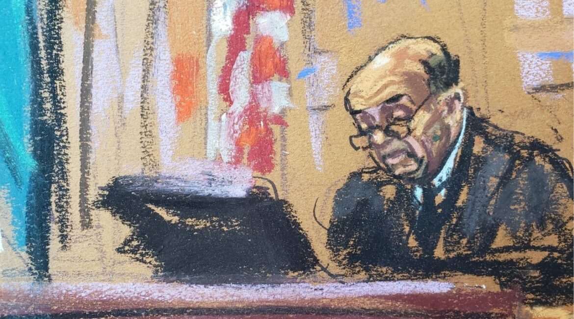 U.S. District Judge Alvin Hellerstein presides at the Manhattan Federal Court in New York City, U.S. June 27, 2023 in a courtroom sketch. (Reuters File)