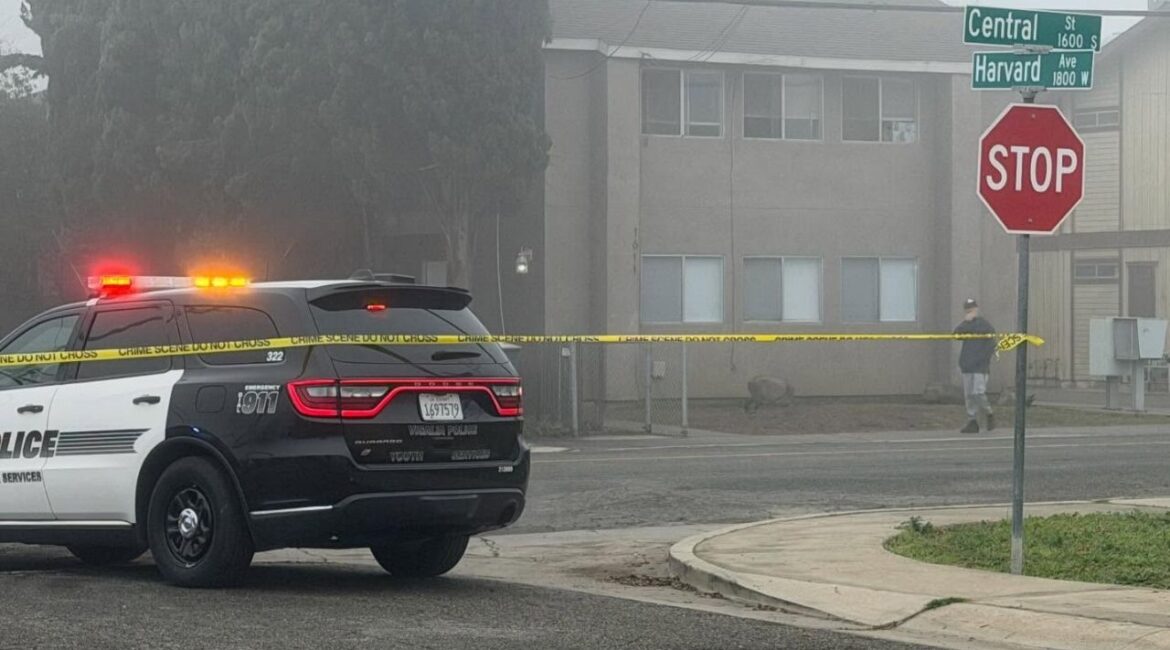 Visalia school lockdown lifted after police contained nearby disturbance involving a woman with a knife on Friday, Jan. 16, 2026. (Visalia PD)