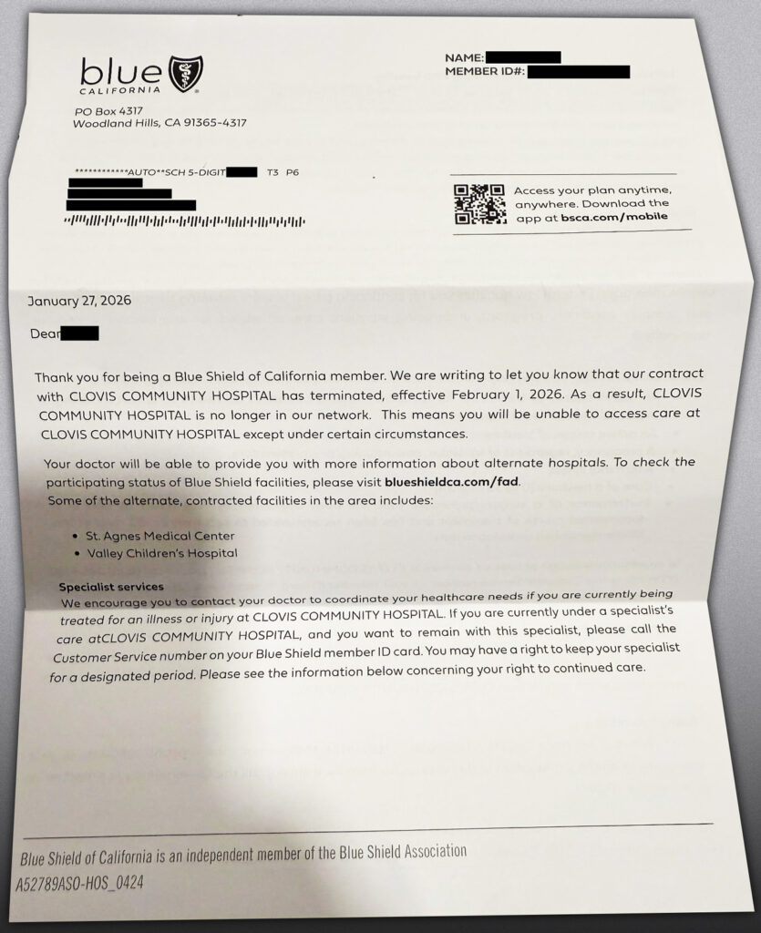 Failed Talks With Community Health Leave Blue Shield Members Without 