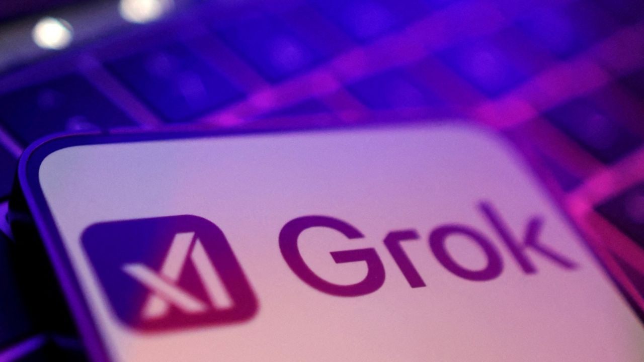 xAI and Grok logos are seen in this illustration taken, February 16, 2025. (Reuters File)