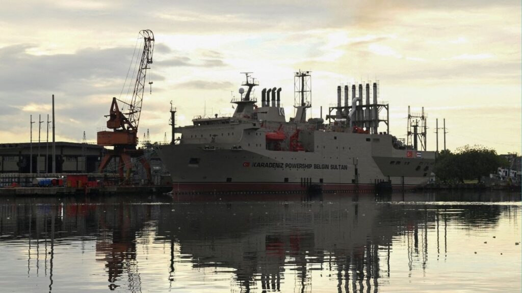 A floating power plant is docked on Havana Bay, after U.S. President Donald Trump vowed to stop Venezuelan oil and money from reaching the island as Cubans brace for worsening fuel shortages amid regular power outages, in Havana, Cuba January 12, 2026. (Reuters File)
