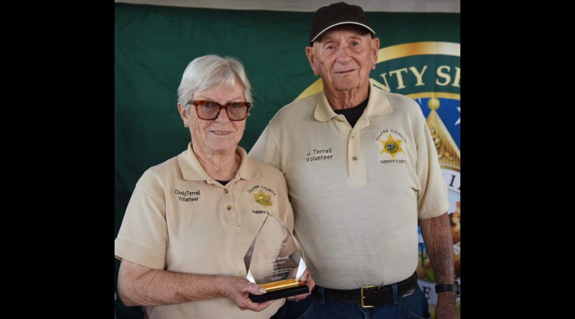 A longtime Tulare County Sheriff’s Office Volunteer in Patrol, Jack Terrell, was killed in a head-on crash on Highway 190 in the Springville area, and his wife Lucinda Terrell was critically injured, the sheriff’s office said. (Tulare County SO)