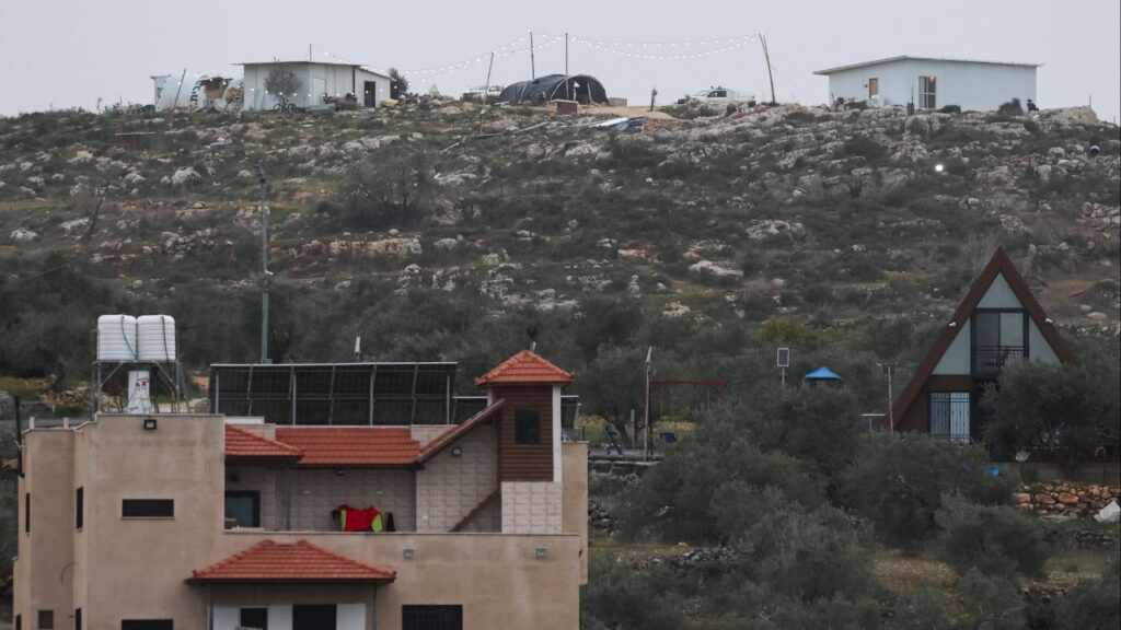 A new Israeli settlement near the town of Beita, near Nablus, in the Israeli‑occupied West Bank, February 9, 2026. (Reuters/Ammar Awad)