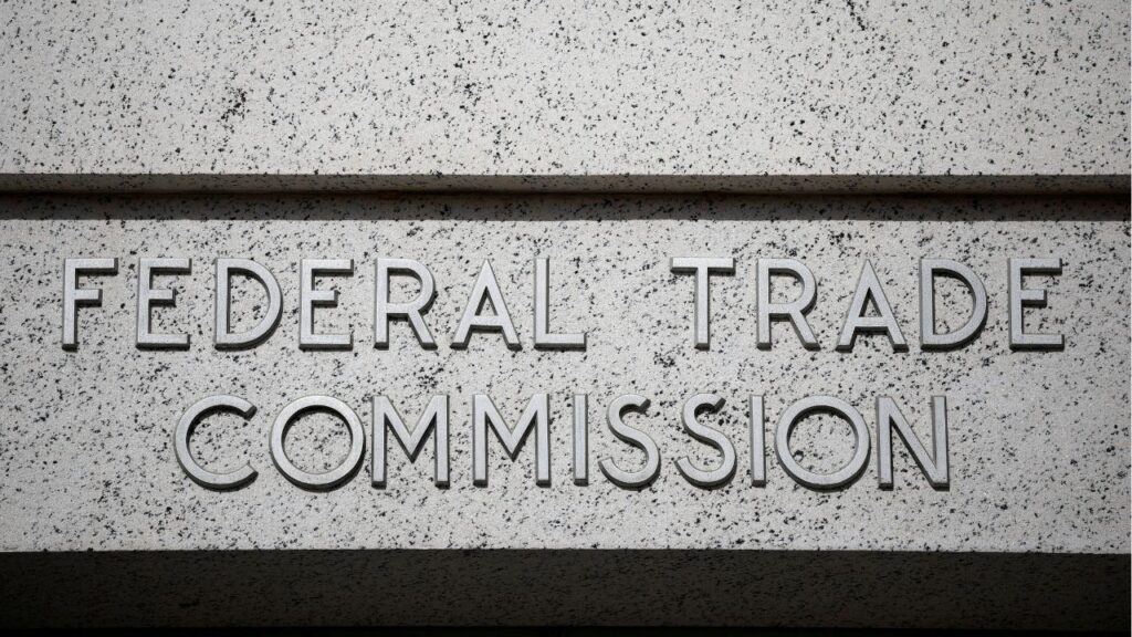 A view of signage at the Federal Trade Commission (FTC) headquarters in Washington, D.C., U.S., November 24, 2024. (Reuters/Benoit Tessier)