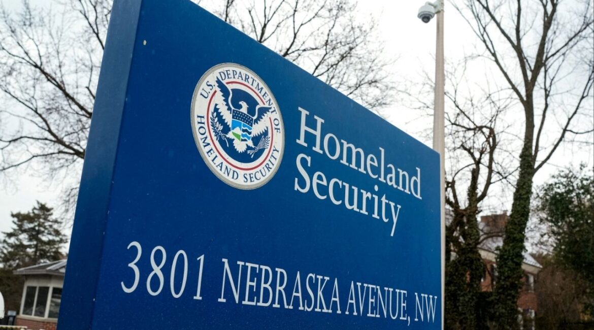 A view of the sign in front of US Homeland Security Department on Nebraska Avenue in Washington, D.C., U.S. February 15, 2026. (Reuters File)