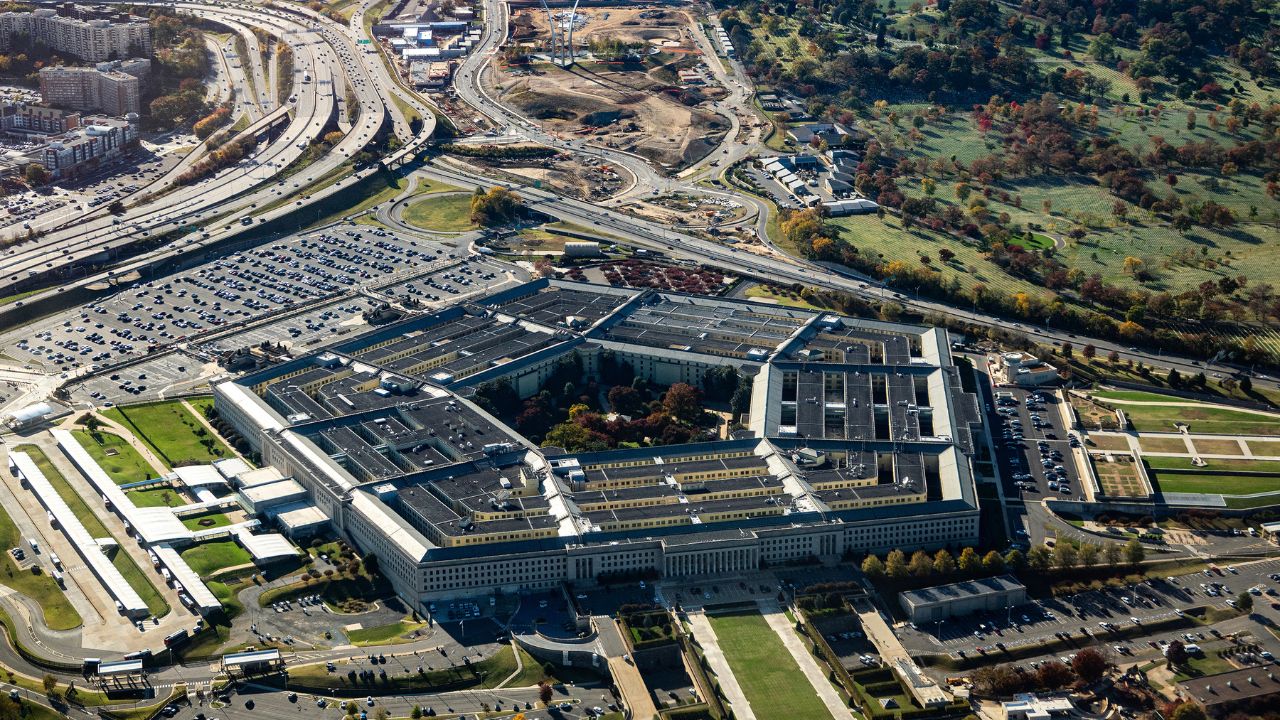 An arial view of the Pentagon in Arlington, Va., Oct. 31,2025. The Pentagon is sending about 200 troops to Nigeria in the coming weeks to help train its military to fight Islamist militants, weeks after President Donald Trump criticized the country for failing to shield Christians from terrorist attacks, a U.S official said on Tuesday, Feb. 10, 2026. (Kenny Holston/The New York Times)