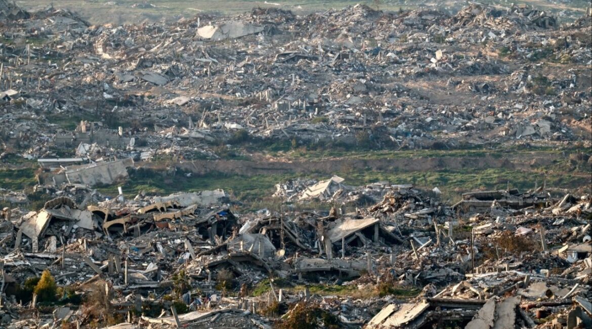 Destroyed buildings in Gaza, as seen from Israel, January 20, 2026. (Reuters/Amir Cohen)