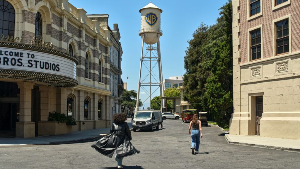 Street view image of the Warner Bros Studios lot in Burbank, California