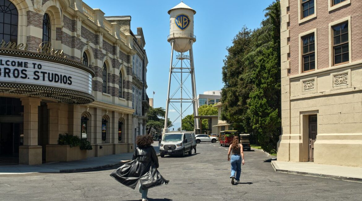 Street view image of the Warner Bros Studios lot in Burbank, California