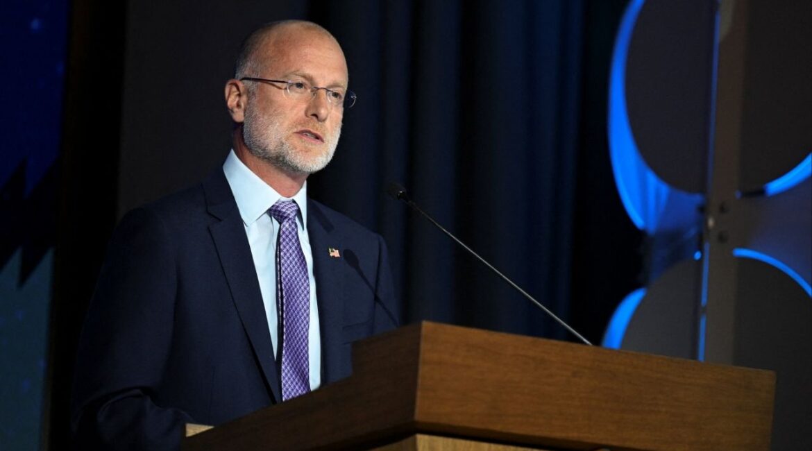 Federal Communications Commission (FCC) Chair Brendan Carr speaks during the U.S. Chamber of Commerce 2025 Global Aerospace Summit in Washington, D.C., U.S., September 9, 2025. (Reuters File)