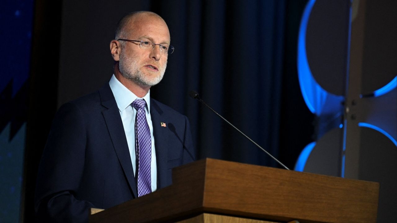 Federal Communications Commission (FCC) Chair Brendan Carr speaks during the U.S. Chamber of Commerce 2025 Global Aerospace Summit in Washington, D.C., U.S., September 9, 2025. (Reuters File)