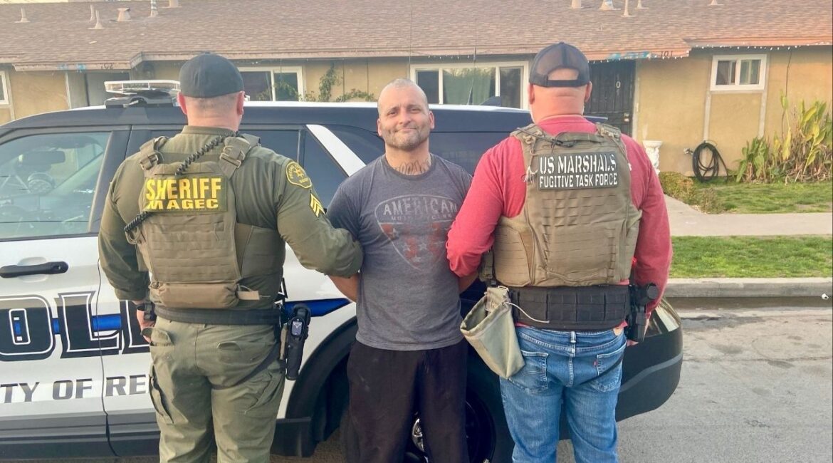 Frankie Ochoa was taken into custody two days after Valley Crime Stoppers and the U.S. Postal Service publicized a $150,000 reward and boosted a social media post seeking information on his whereabouts. (Fresno County SO)