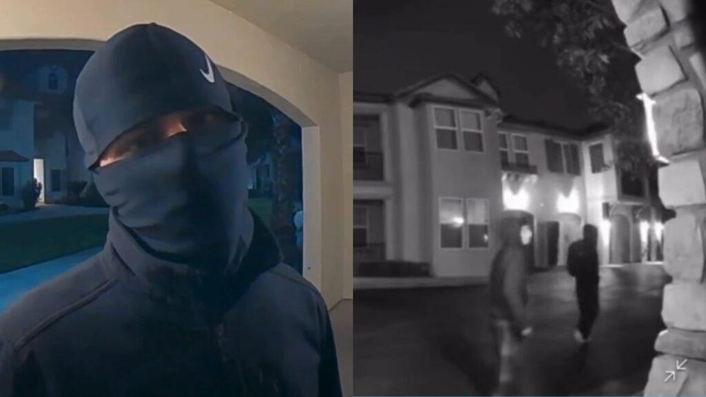 Fresno police are seeking tips after multiple masked suspects were captured on video during a Jan. 25 residential burglary near Champlain Drive and Perrin Avenue. (Fresno PD)
