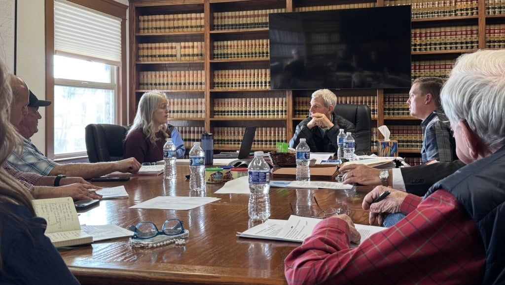 Image of a Southwest Kings County Groundwater Sustainability Agency board meeting attended by directors