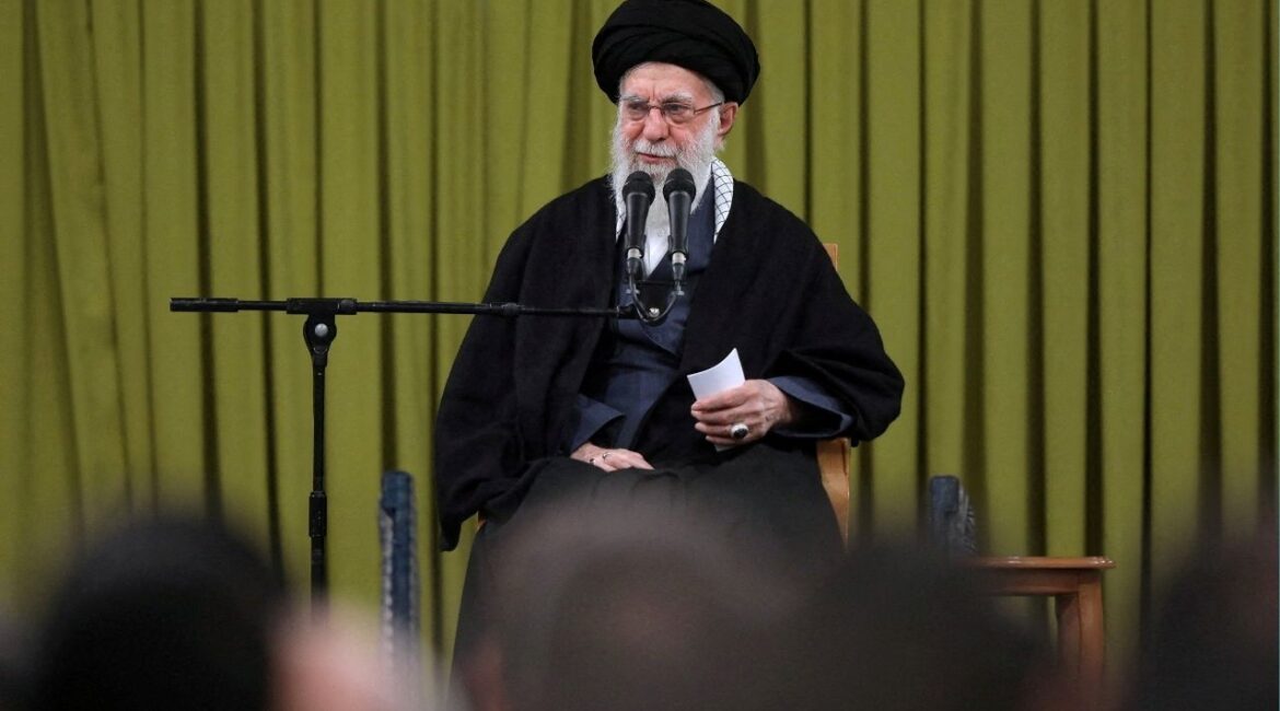 Iran's Supreme Leader Ayatollah Ali Khamenei speaks during a meeting in Tehran, Iran, February 1, 2026. (Office of the Iranian Supreme Leader/WANA (West Asia News Agency)/Handout via Reuters)