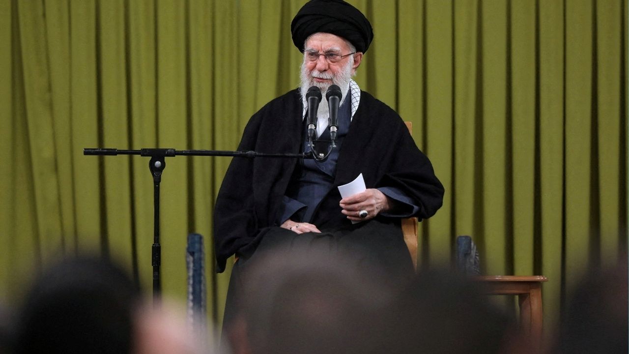 Iran's Supreme Leader Ayatollah Ali Khamenei speaks during a meeting in Tehran, Iran, February 1, 2026. (Office of the Iranian Supreme Leader/WANA (West Asia News Agency)/Handout via Reuters)