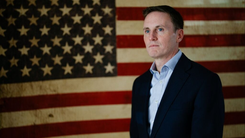 J.P. Cooney, the former top deputy to the special prosecutor Jack Smith, in Arlington, Va., on Tuesday, Feb. 10, 2026. Cooney is expected to announce on Wednesday that he is seeking election to Congress in a newly drawn district in Northern and Central Virginia, running as a Democrat. (Erin Schaff/The New York Times)