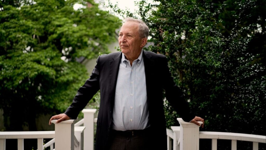 Lawrence Summers at his home in Brookline, Mass., on June 22, 2021. Summers, a Harvard University economist and the university’s former president, will resign from teaching at the end of the 2026 academic year, according to a Harvard spokesman. The announcement comes after documents released by the Department of Justice showed a close relationship between Summers and Jeffrey Epstein long after Epstein was convicted of prostitution involving a minor. (David Degner/New York Times)