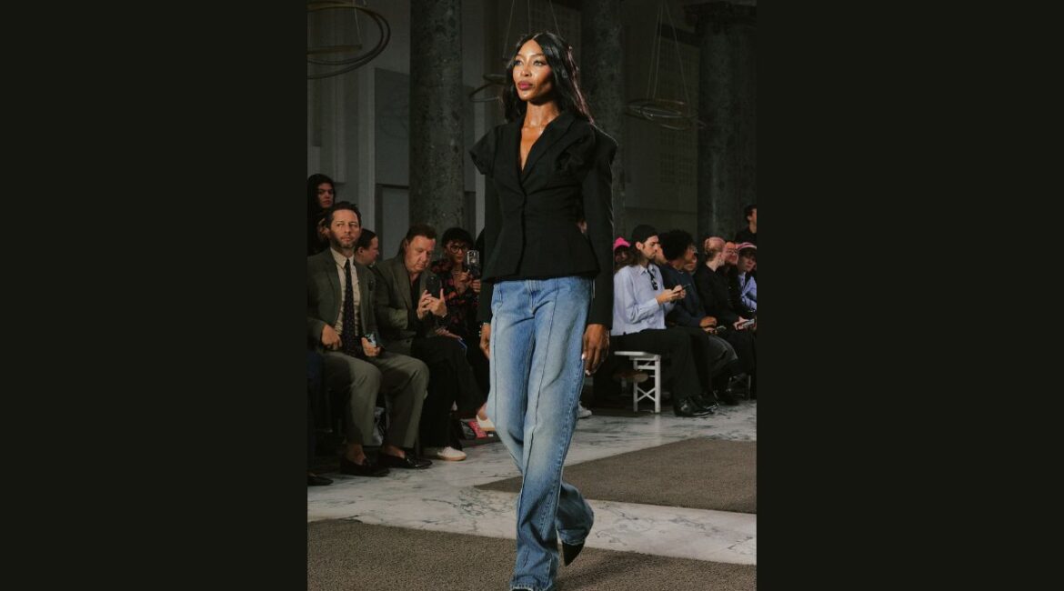 Naomi Campbell walks in a fashion show in Paris in October 2025. In the millions of documents released by the Justice Department related to the convicted sex offender Jeffrey Epstein, one of the fashion world’s most recognizable names emerges again and again: Naomi Campbell. (Simbarashe Cha/The New York Times)