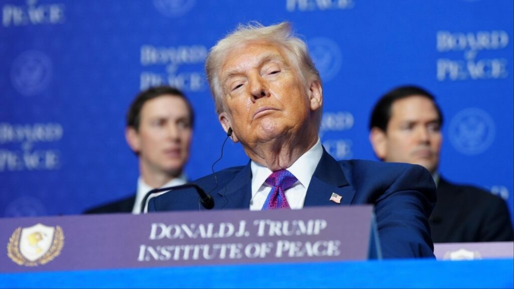 President Donald Trump at the inaugural meeting of his Board of Peace in Washington on Thursday, Feb. 19, 2026.President Trump, facing a decision about whether to unleash a second major military assault on Iran in less than a year, has made almost no case at all. (Tierney L. Cross/The New York Times)
