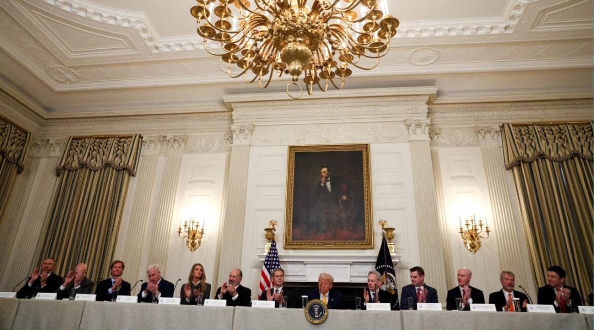 President Donald Trump attends the White House Crypto Summit at the White House in Washington, D.C., U.S., March 7, 2025. (Reuters File)