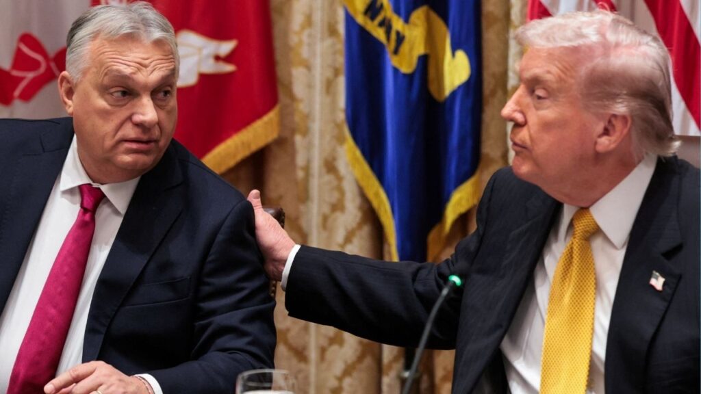 President Donald Trump hosts a bilateral lunch with Hungary's Prime Minister Viktor Orban at the White House in Washington, D.C., U.S., November 7, 2025. (Reuters/Jonathan Ernst)