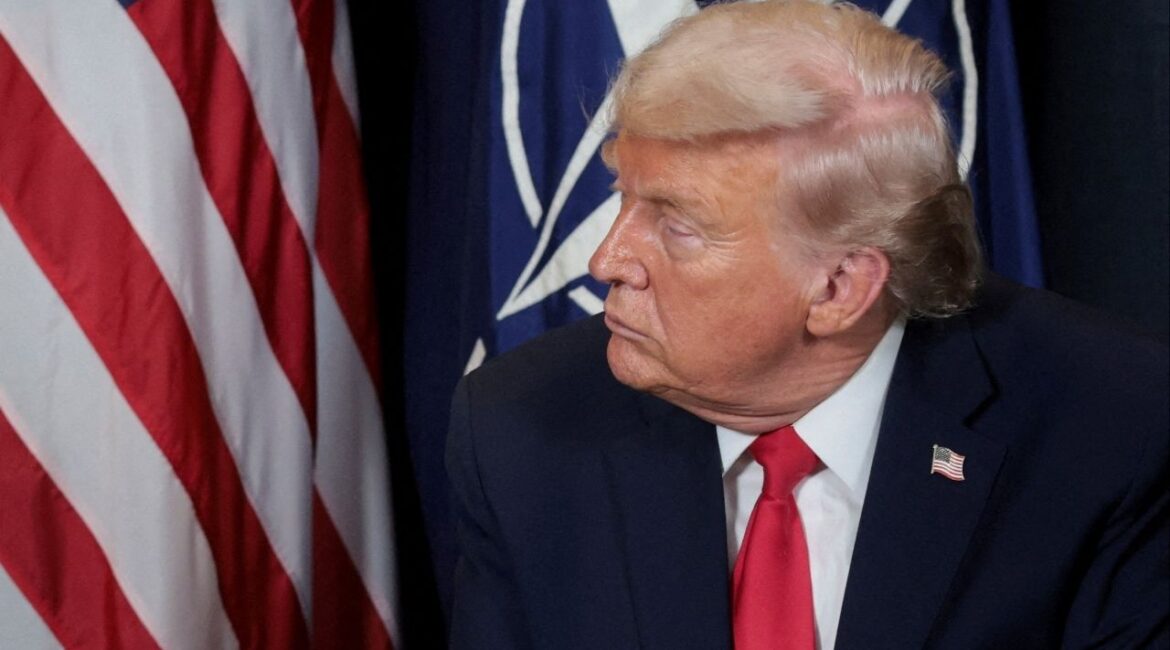 President Donald Trump listens during a bilateral meeting with NATO Secretary General Mark Rutte (not pictured) at the World Economic Forum (WEF) in Davos, Switzerland, January 21, 2026. (Reuters File)